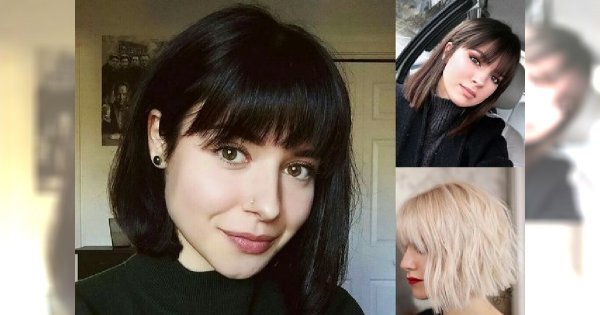Fryzurka bob z grzywką - galeria kobiecych cięć, które zaskakują
