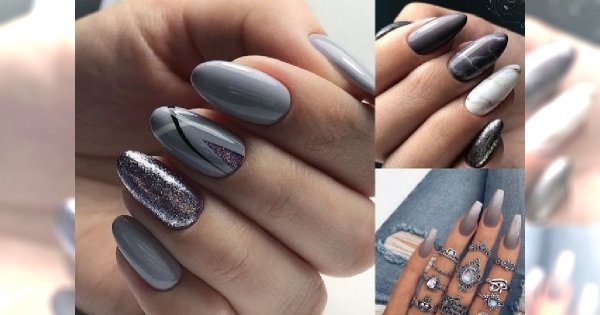 Szary manicure to zdecydowany hit tego roku - przegląd najpiękniejszych zdobień