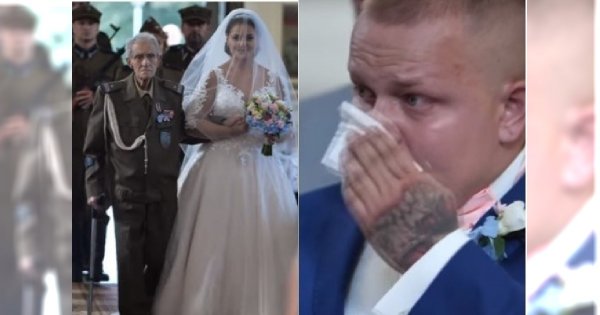 Powstaniec Warszawski odprowadził wnuczkę do ołtarza. 2 dni później zmarł. Panna młoda zdradziła ostatnie słowa dziadka