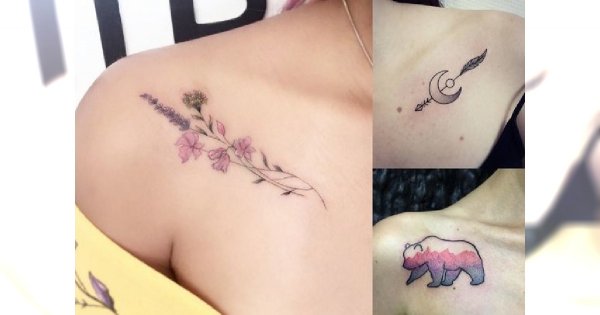 Tatuaże na obojczyk - 20 inspirujących wzorów dla dziewczyn