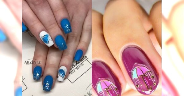 Deszczowe paznokcie wcale nie muszą być smutne! Taki manicure sprawi, że POKOCHACIE deszcz!