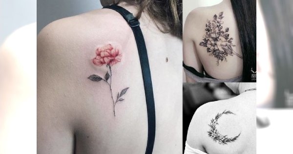 tatuaż na łopatce kobiecy