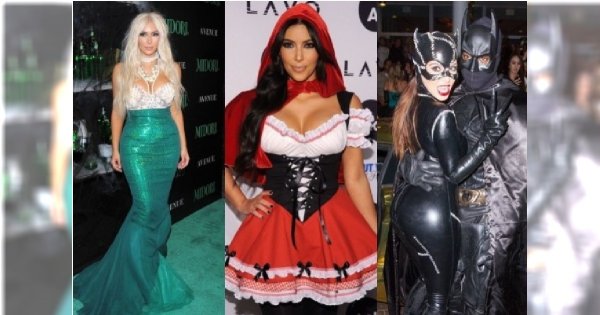 Najgorętsze przebrania Kim Kardashian na Halloween. O niektórych chciałaby zapomnieć