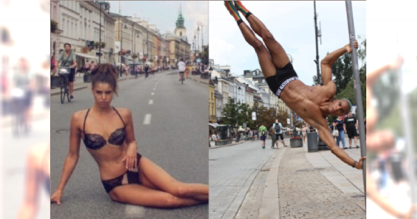 Top Model: Sesja W SAMEJ BIELIŹNIE w centrum Warszawy. "Trochę przypał. Reakcja ludzi bezcenna"