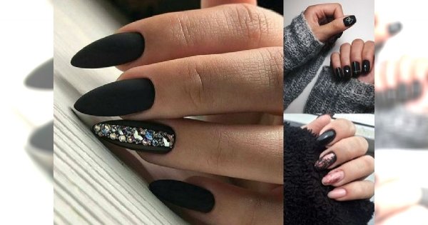 Czarny manicure - pomysły na stylowe i eleganckie zdobienia [GALERIA]