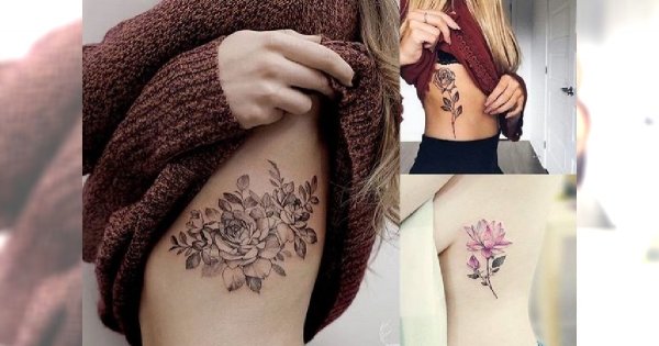 Tatuaż na żebrach - galeria najpiękniejszych kobiecych wzorów