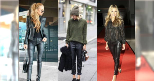 Moda 2018: Skórzane spodnie - jak je nosić? 6 gotowych zestawów