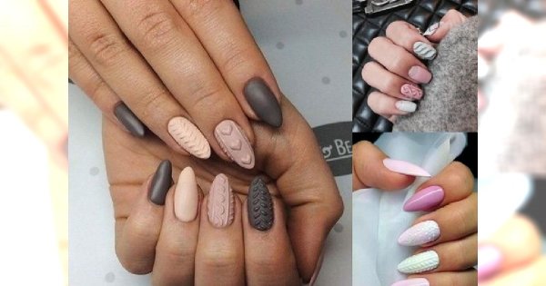Sweterkowy manicure - galeria ślicznych i dziewczęcych pomysłów