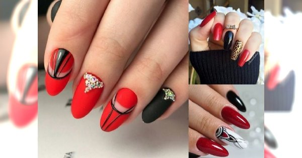 Czerwony manicure - galeria niezwykłych i oryginalnych stylizacji