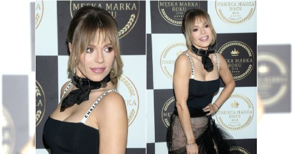 Doda w czarnej sukni Diora przyćmiła inne gwiazdy! Ale czy ta kurtka pasowała do eleganckiego tiulu?