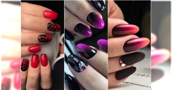 Najpiękniejszy manicure jesieni: ciemne ombre na paznokciach. 25 HOT wzorów do wypróbowania!