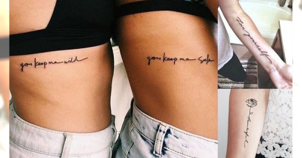 Tatuaże napisy - galeria modnych wzorów dla kobiet