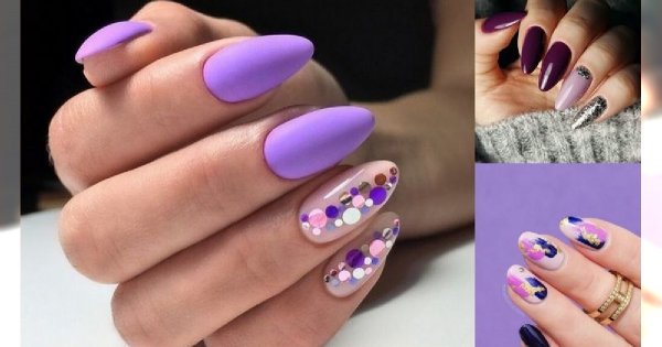 Fioletowy manicure - 15 dziewczęcych zdobień, które robią wrażenie