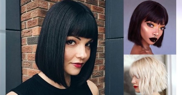 Fryzury bob z grzywką - 16 modnych cięć