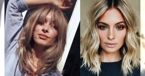 25 półdługich fryzur dla blondynek - galeria trendów 2019