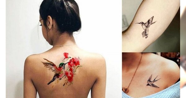 Bird tattoos - 19 ślicznych i unikatowych wzorów dla kobiet