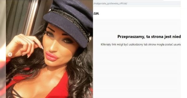 Konto Małgorzaty Godlewskiej zostało usunięte z Instagrama! Poszło o te fotki