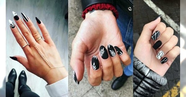 Czarno-biały manicure - 18 stylowych zdobień