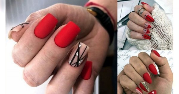 Czerwony manicure - 20 najlepszych pomysłów z sieci