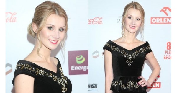 Gala Mistrzów Sportu: Ewa Bilan-Stoch swoją suknią nawiązała do góralskiej tradycji! Fani zachwyceni: Wyglądała NAJLEPIEJ