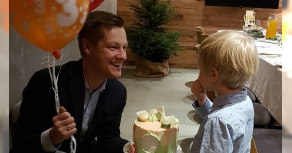 Syn Marcina Mroczka skończył 3 lata! Aktor wyprawił mu urodziny