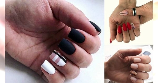 30 propozycji na matowy manicure - najpiękniejsze zdobienia paznokci