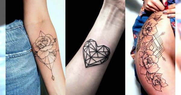 Geometryczne tatuaże - 18 wzorów, w których się zakochasz!