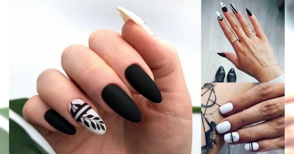 Czarno-biały manicure - 20 stylowych i mega kobiecych zdobień