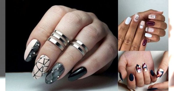 Geometryczny manicure - galeria stylowych zdobień