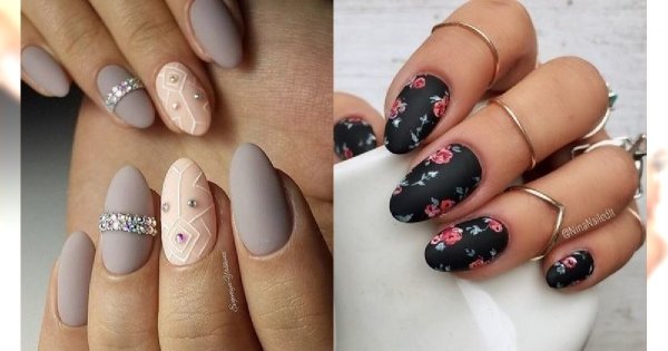 Matowy manicure 2019 - najlepsze pomysły na modne zdobienia