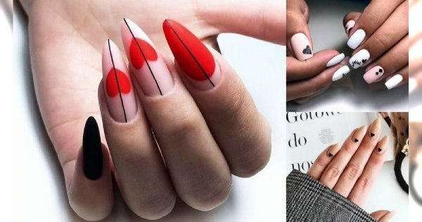 Walentynkowy manicure 2019 - galeria najpiękniejszych pomysłów