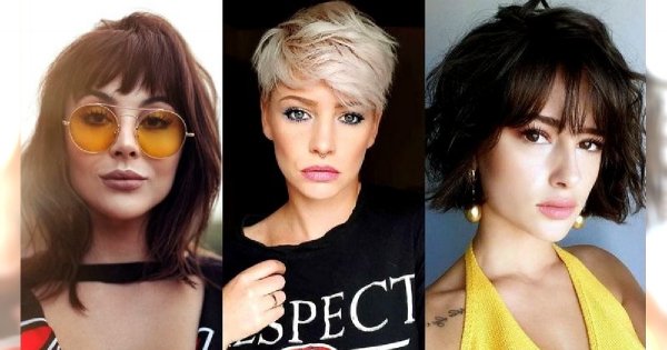 Krótkie i półkrótkie fryzury z grzywką - wiosenna galeria stylowych cięć