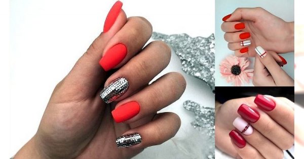 Czerwony manicure - galeria nowoczesnych stylizacji