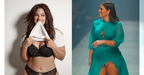 Modelka plus size pokazała MAJTKI na wybiegu. Smacznie i seksownie, czy wręcz przeciwnie?