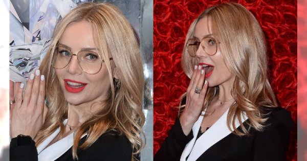Odmieniona Agnieszka Woźniak-Starak na targach beauty. Okulary to nie jedyna zmiana w jej wyglądzie