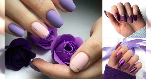 Fioletowy manicure - 21 wiosennych zdobień, które robią wrażenie