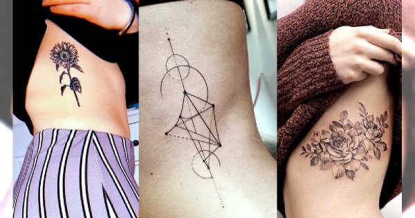 Tatuaż na żebrach - 20 najpiękniejszych kobiecych wzorów