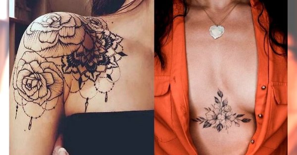 Tatuaże na ramieniu i dekolcie - galeria najpiękniejszych wzorów