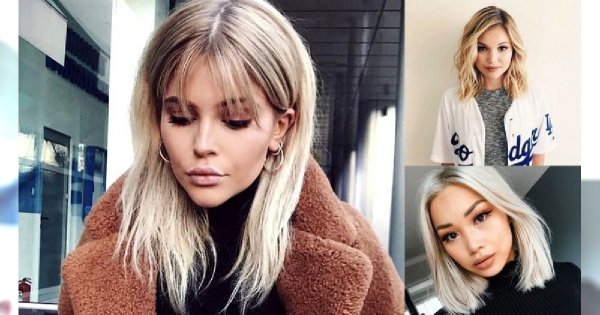 Średnia długość włosów to HIT! Galeria modnych cięć dla blondynek