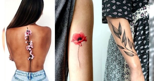 Tatuaże inspirowane naturą – galeria uroczych i dziewczęcych wzorów