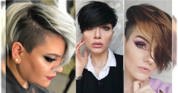 Krótkie fryzury undercut z wygolonym bokiem. Elegancie i kobiece cięcie prosto z salonu!