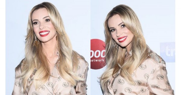 Izabela Janachowska w eleganckim płaszczu, który miał maskować jej ciążowy brzuszek. Ale gdy stanęła bokiem... Wow!