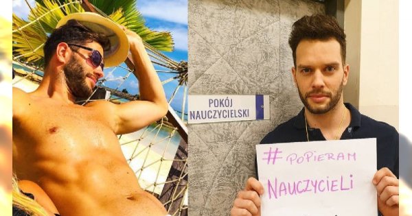 Ten seksowny WF-ista będzie twarzą strajku nauczycieli?! "Popieram nauczycieli! Od 20 roku życia pracuję z dziećmi i młodzieżą"