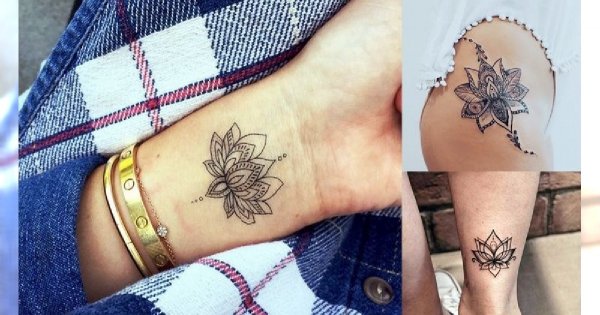 Kwiat lotosu - 21 niezwykle kobiecych tatuaży, które Cię urzekną