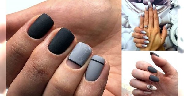 Szary manicure - 20 eleganckich i nowoczesnych stylizacji