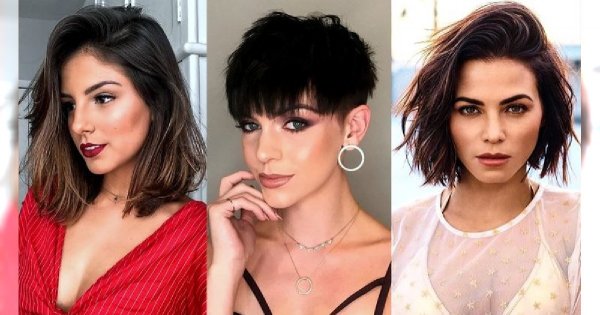 Krótkie i półkrótkie fryzury - galeria modnych cięć dla brunetek i szatynek