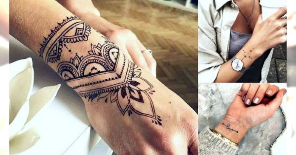 Tatuaż w okolicy nadgarstka - 25 wyjątkowo dziewczęcych wzorów