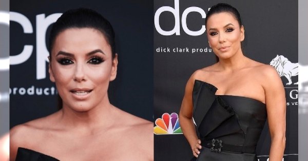 Eva Longoria przeraziła fanów tą kreacją: "majty na wierzchu, cyc się wylewa i plastikowe buty... Evka, ogarnij się!".