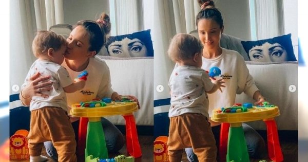 Marina Łuczenko-Szczęsna z okazji dnia dziecka zamieściła nowe zdjęcia Liama. Widać więcej niż zwykle!