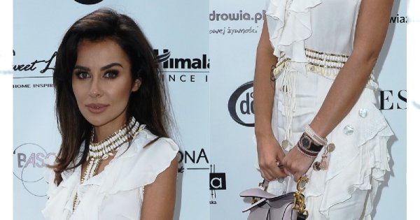 Natalia Siwiec tonie w białych falbankach na gali Influencer's TOP 2019. Jej torebka kosztowała fortunę!